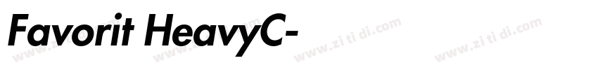 Favorit HeavyC字体转换
